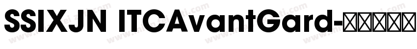 SSIXJN ITCAvantGard字体转换